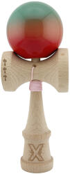 Flippy Kendama X Originala, Profesionala, Flippy, Big Cups V2, Super Sticky Cupe Mari, Rulment Metalic cu Ata 55 cm, Rosu Verde (teo-164130)