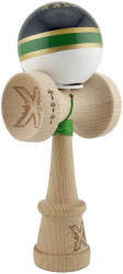 Flippy Kendama X Originala ROYAL SPIKE, Profesionala, Flippy, Cupe Mari KING SIZE V3, Super Sticky, Gaura in Baza, Rulment Metalic, din lemn 18 cm, Ata 62 65 cm, Inel Verde (teo-164328)