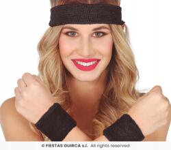 Fiestas Guirca Fitnesz szett Frottír fejpánt 80 90 Disco Fekete Lehúzók (18948)