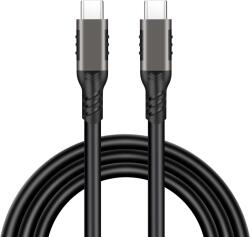 Prestige Charge Cablu USB-C 3.2 100W PRESTIGE CHARGE, Transfer 20Gbps & Video 4K@60Hz, PD 3.0, compatibil Thunderbolt 3, Laptop, Tableta, iPhone 15/16/17, 2m, Negru