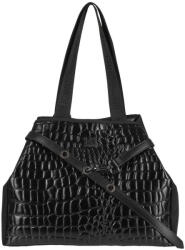 FRNC Geantă Shopper Dama Croco Neagră 5925BLK (5925BLK)
