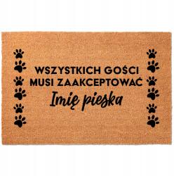 TabPrint Lábtörlő Bejárati Ajtó Alá Kókusz 40cm x 60cm Az Ön Neve (TWOJE IMIĘ)