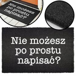 TabPrint Lábtörlő Kókusz 40x60 Nem Írhatsz Mintát (Wycieraczka Czarna Kokosowa 40x60)