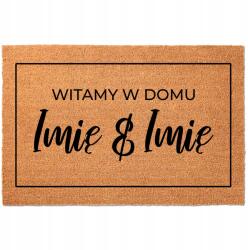 TabPrint Lábtörlő 40X60 Monogram Személyre Szabott Belső Tér Otthon (KOKOSOWA WYCIERACZKA TWOJE INICJAŁY 40X60)