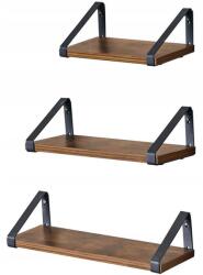 VASAGLE Fali polcok Vasagle LWS33BX barna 3 db (LWS33BX)