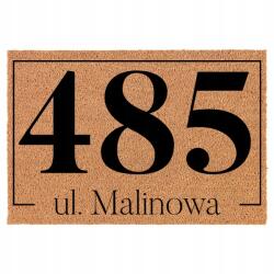 TabPrint Lábtörlő Bejárati Kókusz Bézs 40X60 Utca És Helyiségszám (ULICA I NUMER TWOJEGO LOKALU)