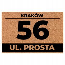 TabPrint Lábtörlő Bejárati Kókusz Sláger Ház/lakás Szám Város Utca (TWÓJ NUMER DOMU/MIESZKANIA MIASTO ULICA)