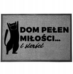 TabPrint Lábtörlő Bejárati Monokróm 40X60 Stílus Divatos Ajándék Nyomtatás Dekoráció (WYCIERACZKA STYL MOCNA MONOCHROM SZARA TRWAŁA)