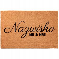 TabPrint Lábtörlő A Cipő Bejárati Ajtaja Alá Kókusz Nevek A Monogramod (NAZWISKA TWOJE INICJAŁY)