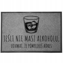 TabPrint Lábtörlő Bejárati Monokróm 40X60 Ajándék Stílus Divatos Nyomtatás Dekoráció (WYCIERACZKA MONOCHROM STYL MODNA SZARA TRWAŁA)