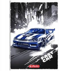 Herlitz A5-ös méretű, 32 lapos kockás füzet Herlitz Fast Car kockás füzet, autós mintával (400196836)