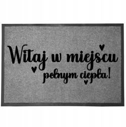 TabPrint Lábtörlő Bejárati Monokróm 40X60 Nyomtatott Ajándék Divatos Stílus Dekoráció (WYCIERACZKA SZARA MONOCHROM MOCNA STYL TRWAŁA)