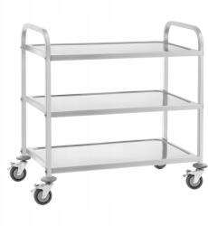 Royal Catering Pincérkocsi 3 polcos 150 kg-ig Rozsdamentes acél RCSW-6.2 (RCSW-6.2)