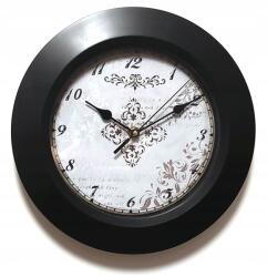  Fekete Kis Stilizált Retro Falióra 7&7 3079 Átmérő 28 cm (AL3079)