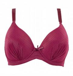 Intimidao Melltartó 80B merevített merevítős melltartó bordó (09)