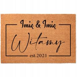 TabPrint Lábtörlő Bejárati Ajtó Alá Kókusz 40x60 Üdvözöljük A Neved (WITAMY TWOJE IMIĘ)