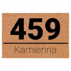 TabPrint Lábtörlő Bejárati Kókusz Bézs Utcai Ház/lakás Számmal (ULICA Z NUMEREM DOMU/MIESZKANIA)