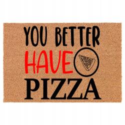 TabPrint Lábtörlő Ajtó Ajtóhoz Pizza Mintás 60x90 (60x90 wycieraczka_kokosowa)