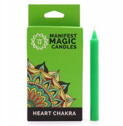 Ancient Wisdom 12 darabos varázslatos gyertya készlet Szívcsakra (MMC-04)