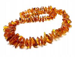 Biżuteria Front Nyaklánc Borostyán Gyöngyökkel (8464D)