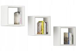 AKORD Fali Polc K 25x25cm Szett 3db Fehér Akd (5901738166561)