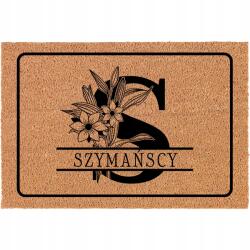 TabPrint Front Lábtörlő Ajtó elé 60x40cm Név S Betűvel Különböző Wz (Kokosowa Wycieraczka Frontowa Personalizowana)