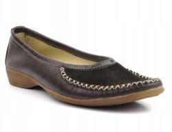 Helios Női Félcipő Helios 638 Barna Bőr Papucs (638)