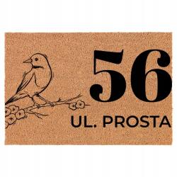 TabPrint Lábtörlő Bejárati Kókusz 40X60 A Ház/lakás Száma Utca (TWÓJ NUMER DOMU/MIESZKANIA ULICA)