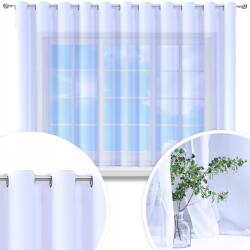 HomeView Függöny Kész Fátyol Fehér 400X145 CM Függöny Átvezető Függöny (H-FJK000-400x145)