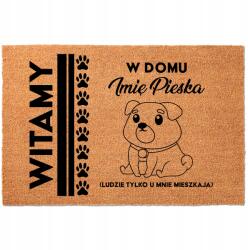 TabPrint Lábtörlő A Kókusz Cipő Bejárati Ajtaja Alá Üdvözöljük Otthon A Neved (WITAMY W DOMU TWOJE IMIĘ)