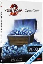 NCsoft Guild Wars 2 2000 Gem Card