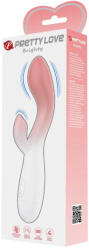 Pretty Love Brighy - Kétmotoros Csikló- és G-pont vibrátor (rózsaszín/fehér)