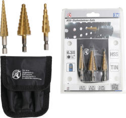 BGS technic Set burghie in trepte, 3 - 20 mm, 3 piese, BGS DIY 1616 (B-1616) Burghiu