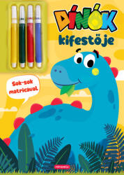 MIMORELLO Dínók kifestője - ajándék filctollakkal és matricákkal - Sok-sok matricával (L22337087)