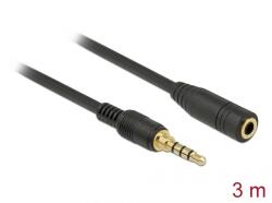 Delock 85633 audio kábel 3 M 3.5mm Fekete (85633)