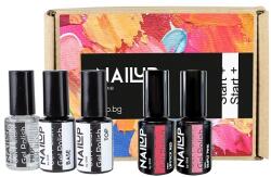 SNB Professional NailUP Базов комплект за гел лак, 5 части - ozone