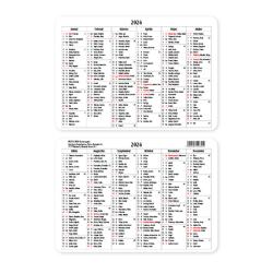 Pátria Design PD 2026 fekvő kártyanaptár (P4111-0226)