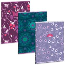 Ars Una Purple Bloom mix 5251 A4 extra kapcsos ponthálós füzet (53102515) - bestbyte
