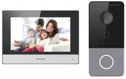 Hikvision DS-KIS603-P(B) videós kaputelefon 2 MP 17, 8 cm (7") Fekete, Szürke, Ezüst (DS-KIS603-P)