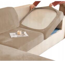 Ubieramy meble Sarokkanapé huzat, Ubieramy meble, Velúr, Esztétikus kialakítás, Elasztikus, Univerzális, Ideális nappaliba, Hálószoba, Iroda, Maximális ülésméretek 95 x 135 cm, Bézs (51W-CP)