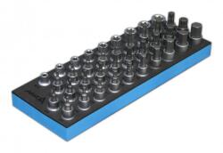 ASTA TOOLS Habszivacs betét - TORX, XZN, HEX dugókucsokhoz 38db profi SOFT1 04178