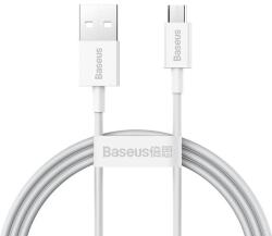 Baseus Cablu alimentare si date Baseus, Superior, Fast Charging, USB - Micro-USB 2A 1m, Alb