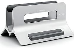 SODI Függőleges laptopállvány SODI SMS300, alumínium, ezüst, 162x88 mm, kompatibilis akár 27 mm széles eszközökkel
