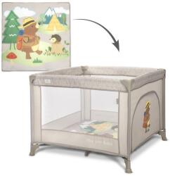 Lorelli Tarc de joaca Lorelli Play N Relax, 100x100x75 cm, deschidere laterala cu fermoar, geanta de transport, Bej