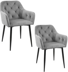 AKORD 2db Étkezőszék Szett, Szürke