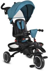 BYOX Cruz tricikli napfénytetővel, összecsukható türkiz