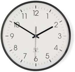 Nedis Rádióvezérelt falióra 30 cm átmérő műanyag csendes CLWA6226BK (CLWA6226BK)