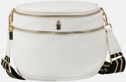  INEZ - Fehér bőr crossbody táska