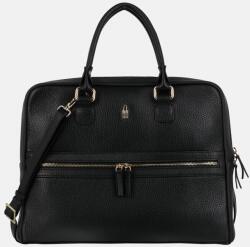  BLAIR - Fekete bőr aktatáska