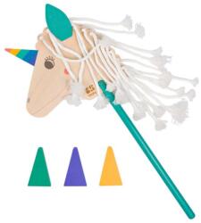 BS Toys fa pálcás ló egyszarvú - 4 darabos